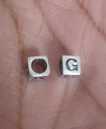 Sterling Silver “G” Bead