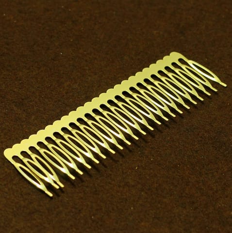 5 Inches, 2 Pcs Gold Comb Hair Clip Base