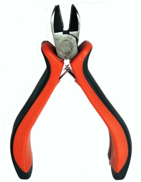Mini Cutting Plier Hand Tool for Jewellery Making 11.5cm (Red, Black) (Pack of 1)