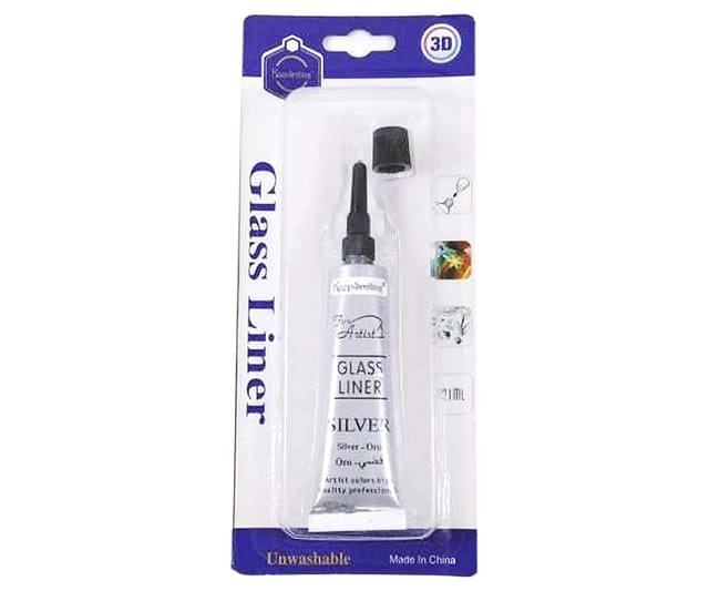 21 ml Silver Glass Paint Liner (Silver)