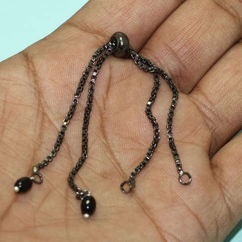 5 Pcs Black Finish Bracelets Extender Chain Connectors