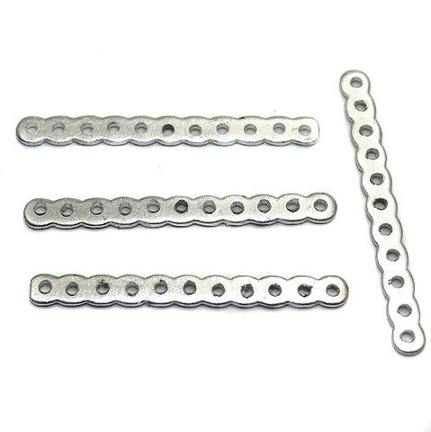 50 Silver Finish Spacer 11 Hole 1.5 Inch