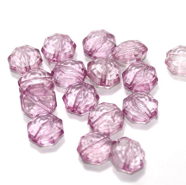 acrylic faceted beads