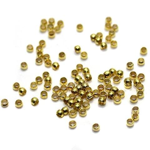 720+ Crimp Beads Golden 1.5mm