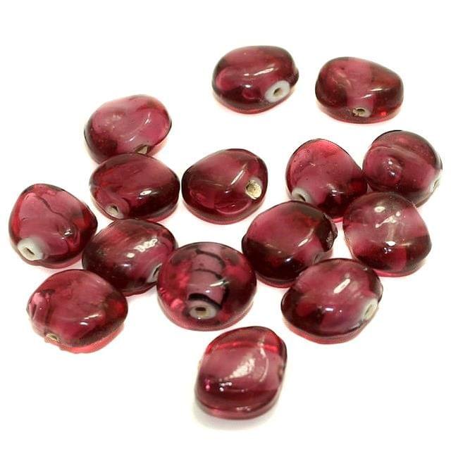 5 strings Tumble Beads Red 12-16mm