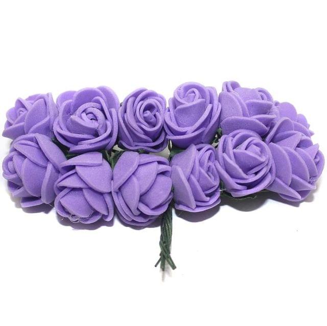 12 Craft Flower Purple 18x14mm