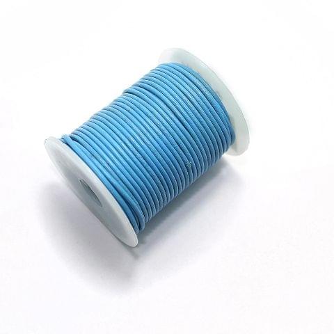 Jewellery Making Leather Cord 2mm Turquoise-25 Mtr