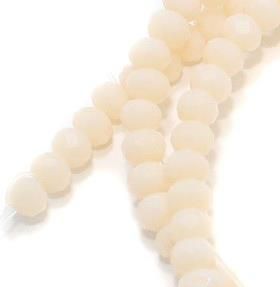 65+ Crystal Faceted RONDELLE Beads Opaque Peach 4x3mm