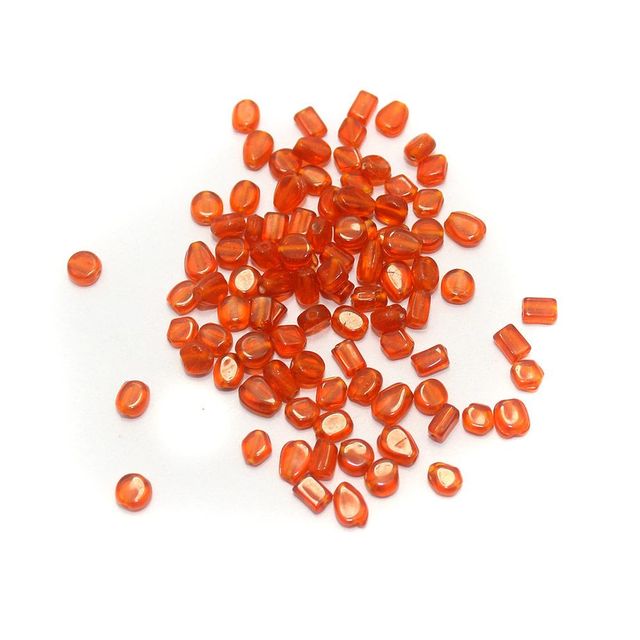 500+ Mini Beads Orange 5-8mm