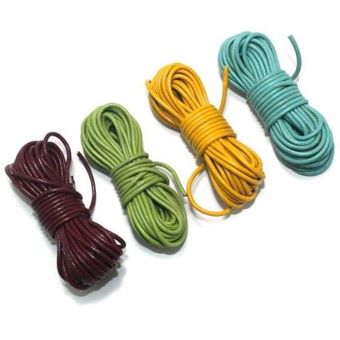 4 Leather Cord Combo Assorted 2mm