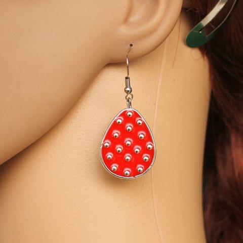 Fashion Earring For Girls Red