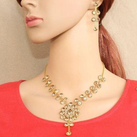 AD Stone Necklace For Girls