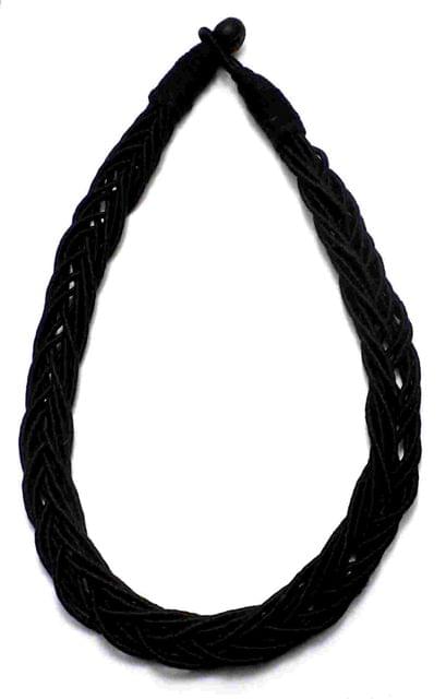Thread Necklace For Girls Black