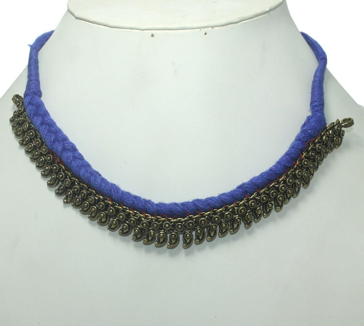 Buy German Silver Choker Necklace Blue Online India at ... (1236 x 1107 Pixel)