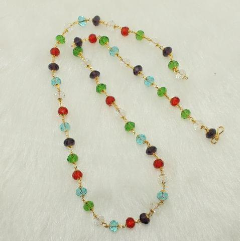 Crystal Faceted Beaded Mala Multicolor