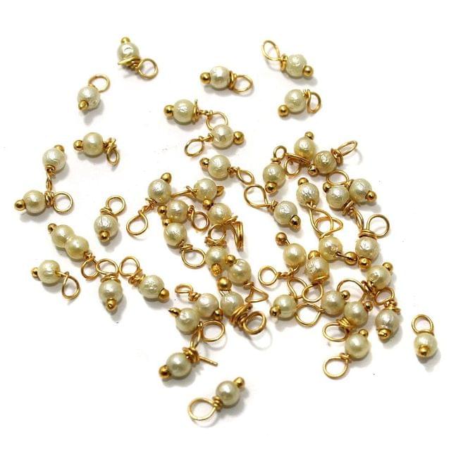 50 Gm Loreal Pearl Beads 3mm golden