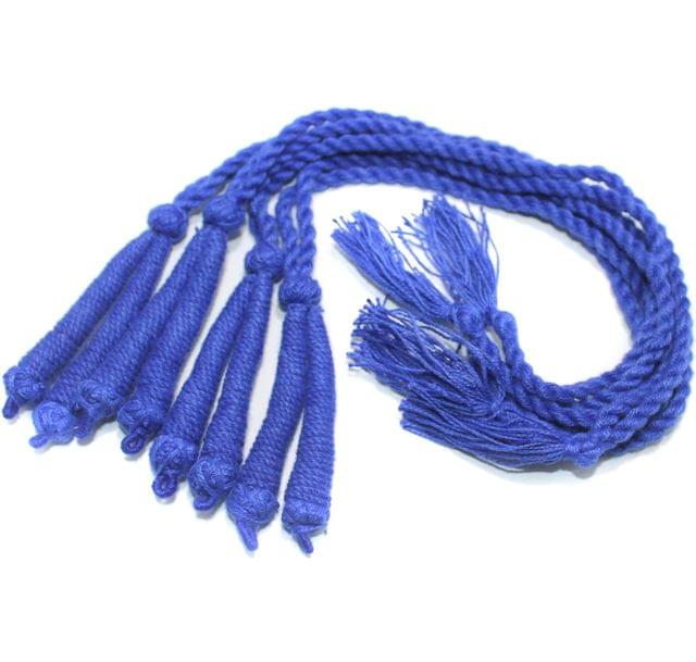 4 Pcs Thread Necklace Dori Blue 15 inch