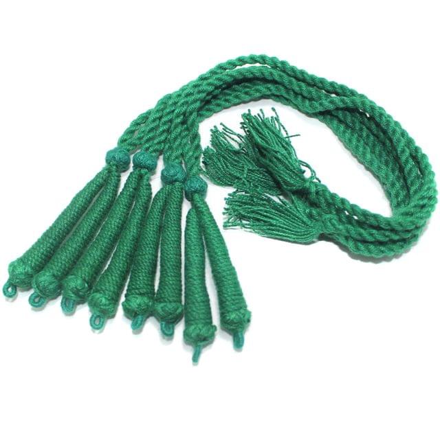 4 Pcs Thread Necklace Dori Green 15 inch