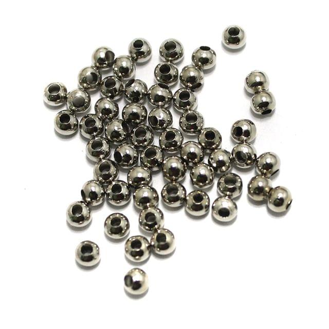 100 gm Silver Metal Balls 3mm, Approx 1950 Pcs