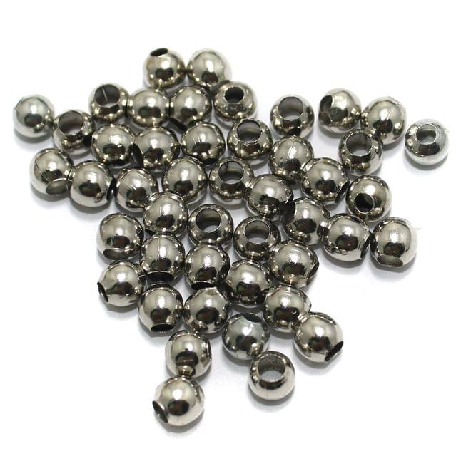 100 gm Silver Metal Balls 6mm, Approx 350 Pcs