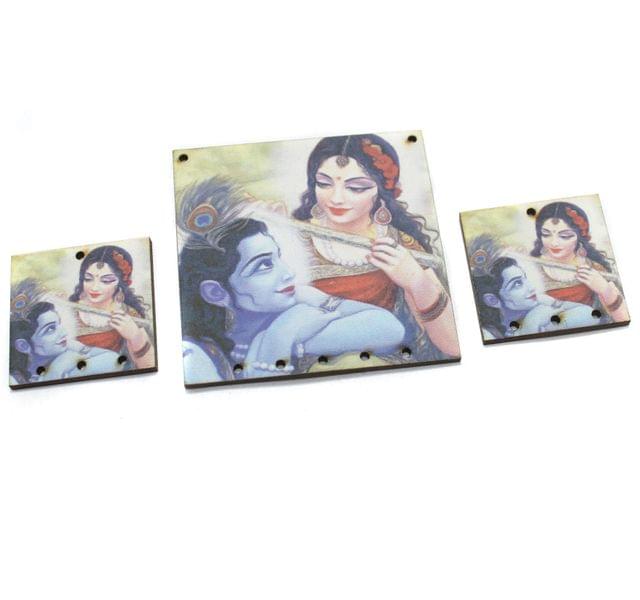 Radha Krishna Pendants Set