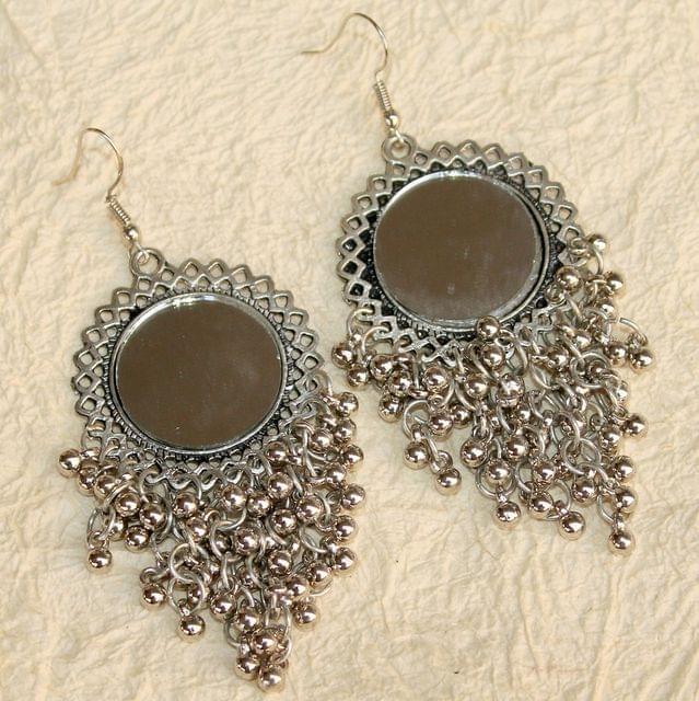Silver Mirror Earrings