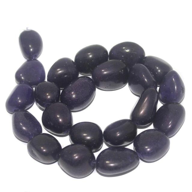 Tumbled Royal Blue Diy Stone Beads 22-15 mm