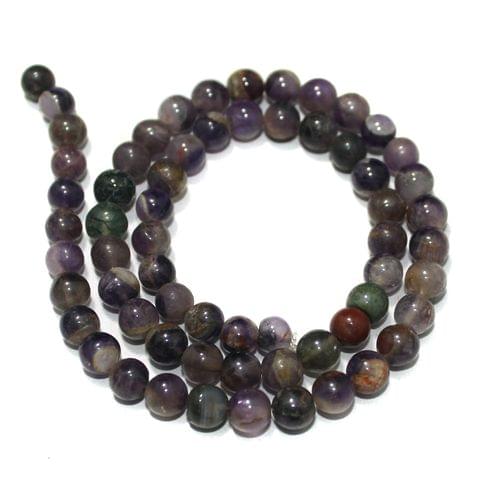 Amethyst Gemstone Beads, Size 07-09 mm, Pack Of 1 String