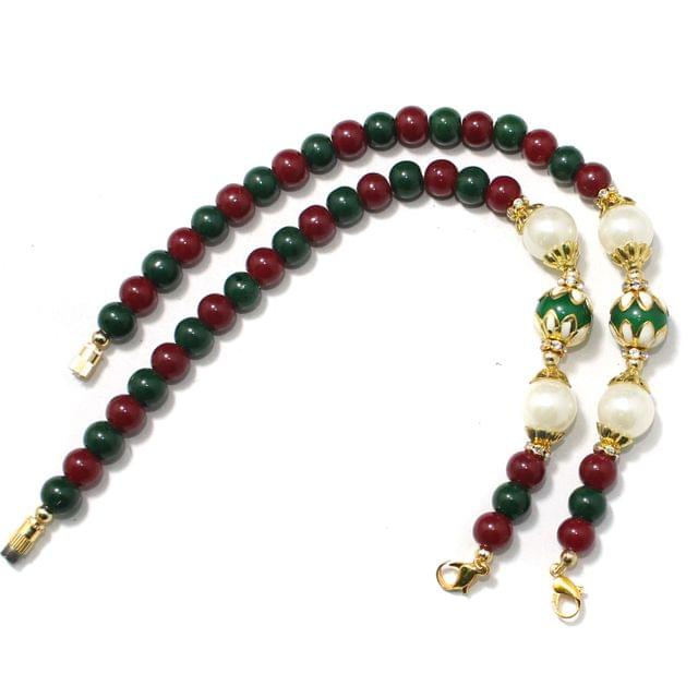 Designer Meenakari Beaded Necklace Dori Multi, Pack Of 1 Pc