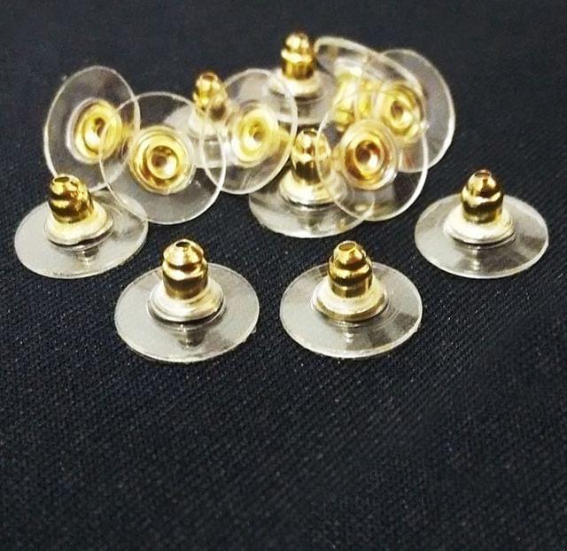 Earrings Back Stopper Earnuts Stud Golden, Pack of 100 Pcs