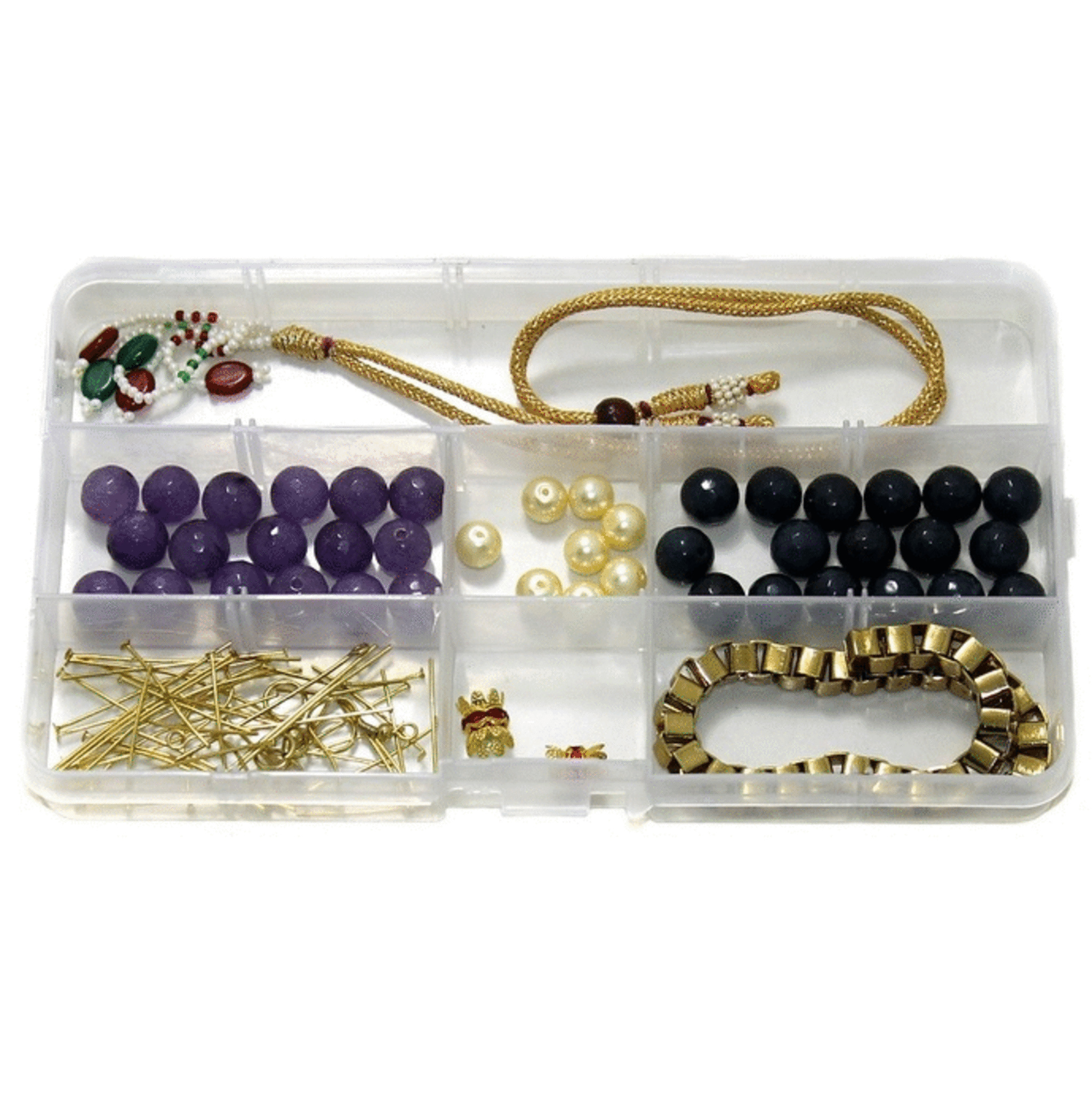Ethnic Purple and Dark Blue Designer Gemstone Handmade Necklace Earring Set