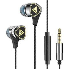 QKZ SK1 3.5mm Wired In-ear Headphones Metal Heavy Bass Music