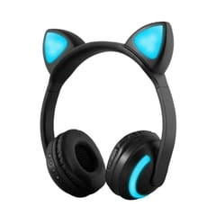 ZW-19 Wireless Bluetooth Headset Glowing Cat Ear Earphones - Cat Ear