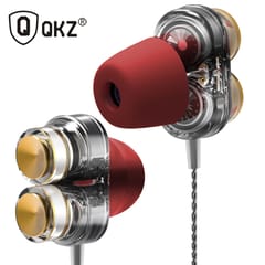 QKZ KD7 3.5mm Wired Headphones Dual Moving Coil In-ear
