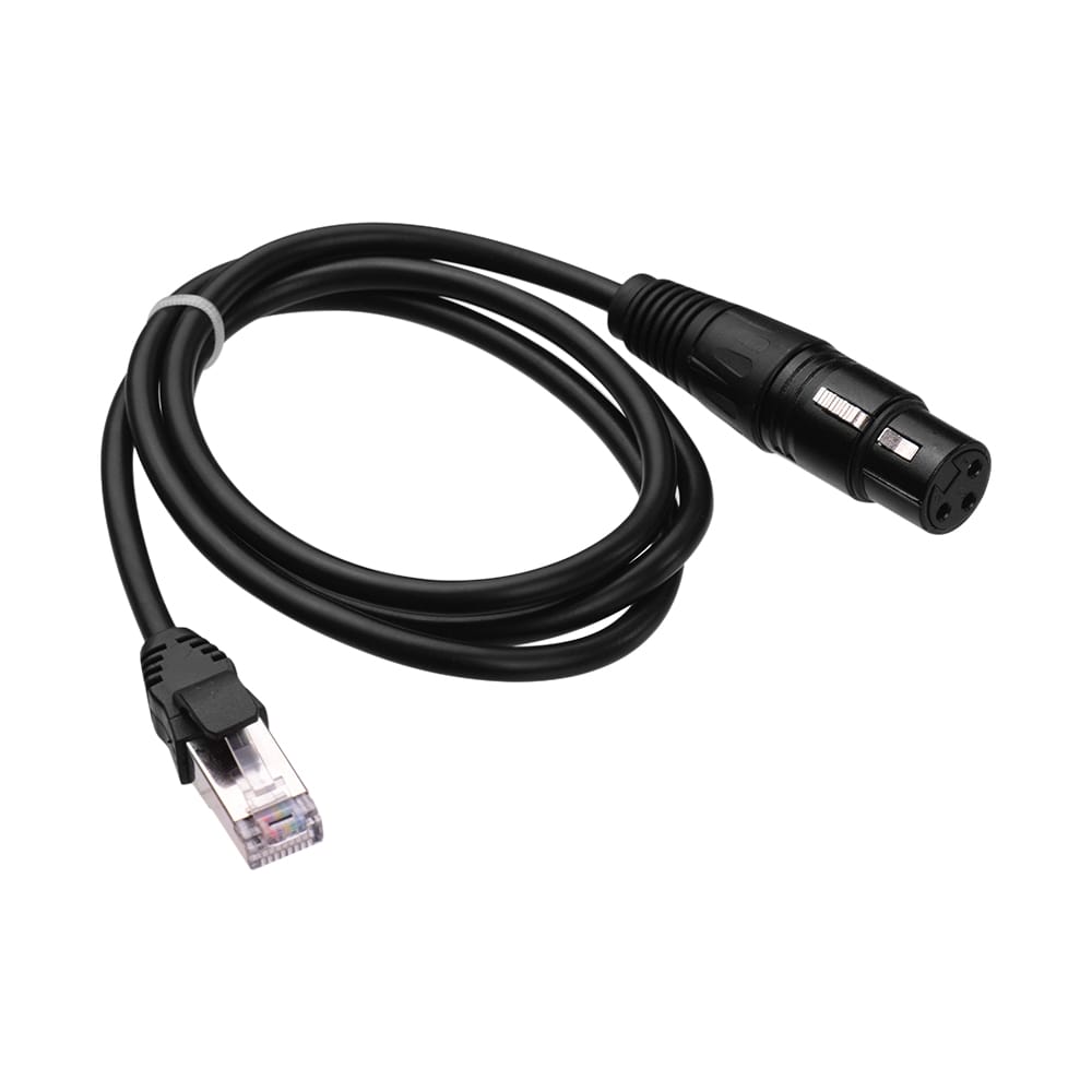 RJ45 Male Network Connector to 3Pin Mini XLR Female 1m