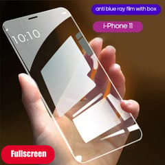 Tempered Glass Screen Protector Compatible with iPhone - anti blue ray film with box&iPhone 11