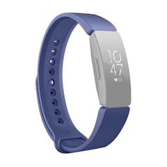 Smart Watch Snap Fastener Wrist Strap Watchband for Fitbit Inspire HR (Blue)