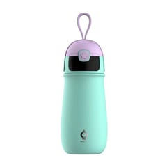 SGUAI Portable Children Intelligent Voice Reminder Vacuum Thermal Cup Water Bottle (Green)