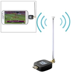 Micro USB 2.0 Mobile Watch DVB-T TV Tuner Stick for Android Phone/Pad (Black)