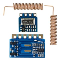 LandaTianrui LDTR-GN004 Mini 433MHz RF Transmitter Receiver Module with Spring Antennas for Arduino (Blue)