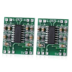 2 PCS LandaTianrui LDTR-WG0127 DC 5V D-level Mini Digital Amplifier Board (Green)