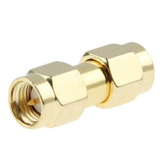 Gold Plated SMA Male to RP-SMA Male Adapter (Gold)