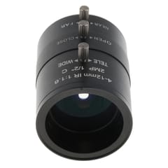 4mm-12mm F1.6 2MP(Megapixels) Varifocal CCTV Industrial Camera Lens C Mount Manual IRIS Zoom Lenses FOV 70-29 Degree