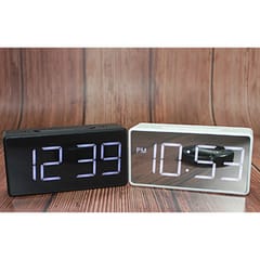 Led Digital Alarm Clock USB Port/Battery Operated Alarm Clocks Bedside White