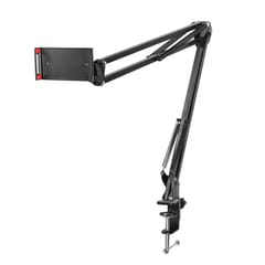 Flexible Phone Tablet Stand Long Arm 360 Degree Mount for Bed Desktop Black