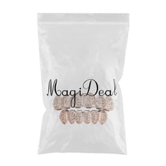 18K Hip Hop Teeth Grill Top & Bottom Grill Set Grill Mouth Teeth Rose Gold