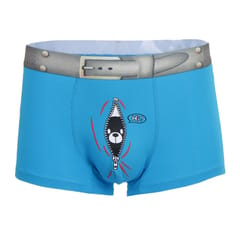 Mens Fun Bear Print Boxers Underwear Bulge Pouch Underpants Shorts L Blue