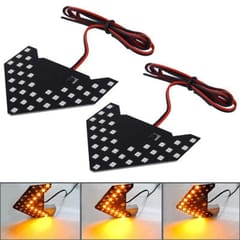 Universal Amber Sequential Yellow 33 LED 3528 SMD Arrows Light for Car Side Mirror Turn Signal