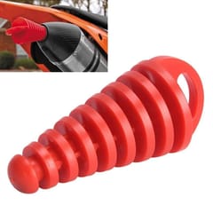 Motorcycle Exhaust Pipe Motocross Tailpipe PVC Air-bleeder Plug Exhaust Silencer Muffler Wash Plug Pipe Protector (Red)