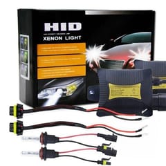 55W H8/H9/H11 6000K HID Xenon Light Conversion Kit with Slim Ballast High Intensity Discharge Lamp, White